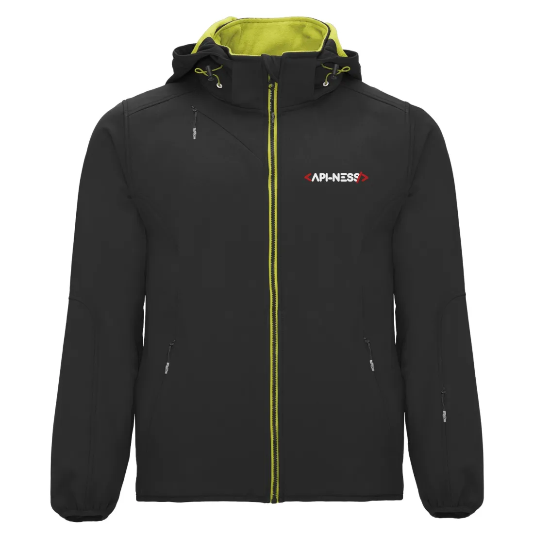 Veste Softshell Contrastée avec capuche Amovible
